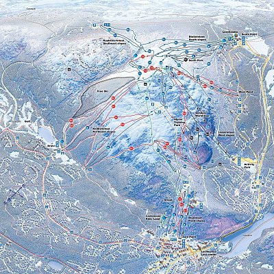 Ski resort Levi: схема склонов