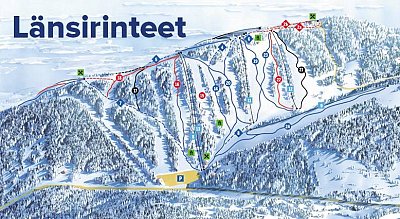 Ski resort Tahko: схема склонов