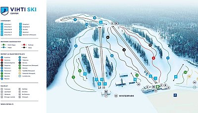 Ski resort Vihti Ski Center: схема склонов