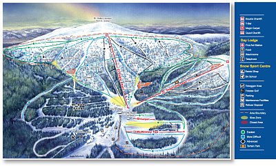 Mount Baldy: схема склонов