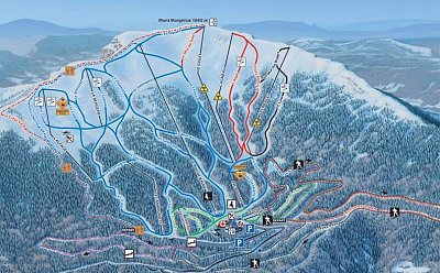 Ski resort Aillons-Margériaz: схема склонов