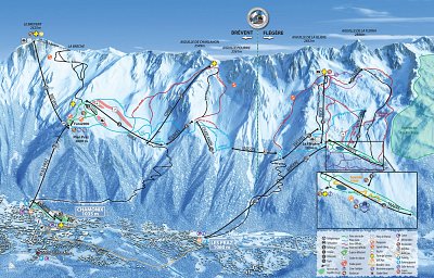 Ski resort Brévent/Flégère (Chamonix): схема склонов