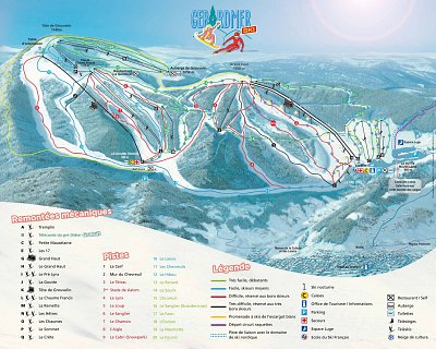 Ski resort Gérardmer – La Mauselaine: схема склонов