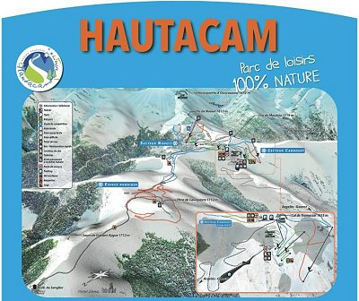 Ski resort Hautacam: схема склонов