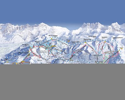 Ski resort Crêt-Béni/La Combe – La Chapelle d'Abondance: схема склонов