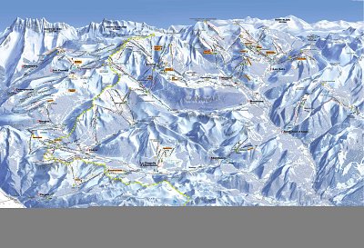 Ski resort Crêt-Béni/La Combe – La Chapelle d'Abondance: схема склонов