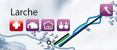 Ski resort Val d'Oronaye – Larche: схема склонов