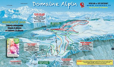 Ski resort Le Semnoz: схема склонов