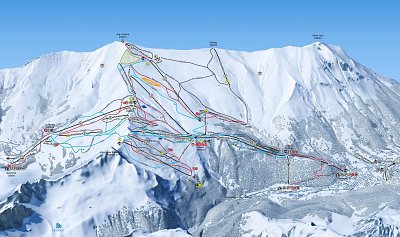 Ski resort Les Contamines/Hauteluce: схема склонов