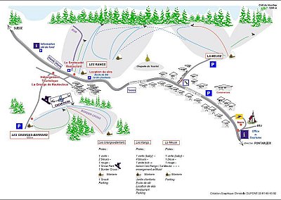 Ski resort Les Fourgs: схема склонов