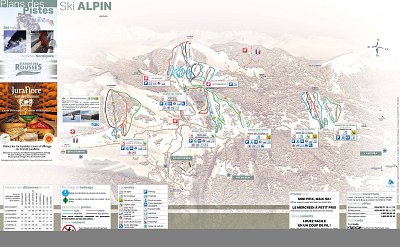Ski resort Le Noirmont (Jura sur Léman): схема склонов