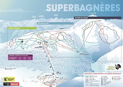 Ski resort Luchon-Superbagnères: схема склонов