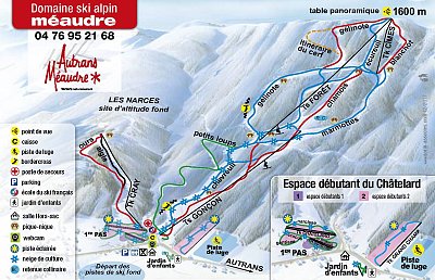 Ski resort Méaudre: схема склонов