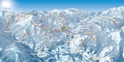 Ski resort Megève/Saint-Gervais: схема склонов