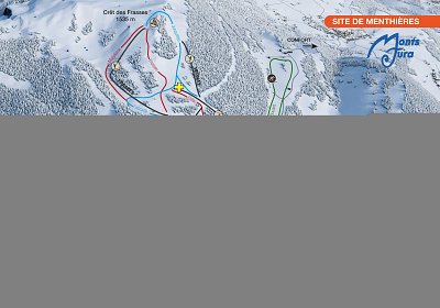 Ski resort Menthières: схема склонов