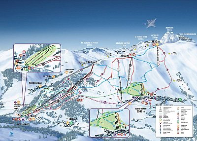 Ski resort Molines-en-Queyras/Saint-Véran: схема склонов