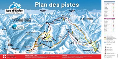 Ski resort Roc d'Enfer – St. Jean d'Aulps-La Grande Terche/Bellevaux-La Chèvrerie: схема склонов