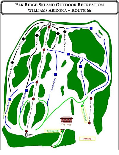 Elk Ridge: схема склонов