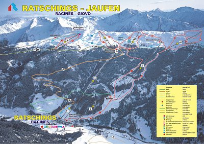 Racines-Giovo (Ratschings-Jaufen)/Malga Calice (Kalcheralm): схема склонов