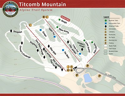 Titcomb Mountain: схема склонов