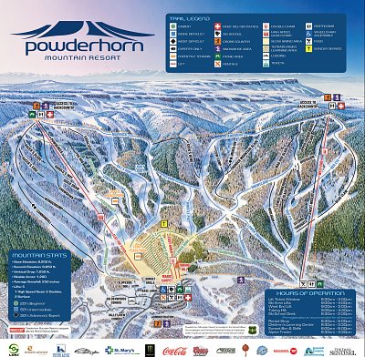 Powderhorn: схема склонов