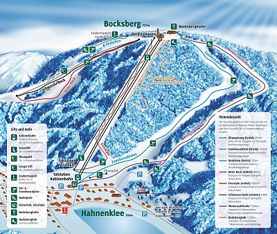 Ski resort Bocksberg – Hahnenklee: схема склонов