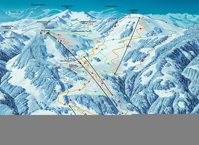 Ski resort Hörnerbahn – Bolsterlang: схема склонов