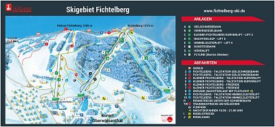 Fichtelberg – Oberwiesenthal: схема склонов