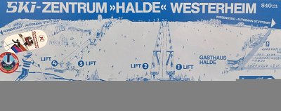 Ski resort Halde – Westerheim: схема склонов