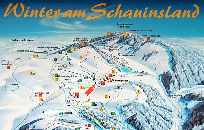 Ski resort Schauinsland – Hofsgrund: схема склонов
