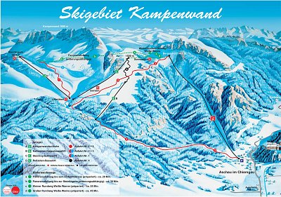 Ski resort Kampenwand – Aschau im Chiemgau: схема склонов