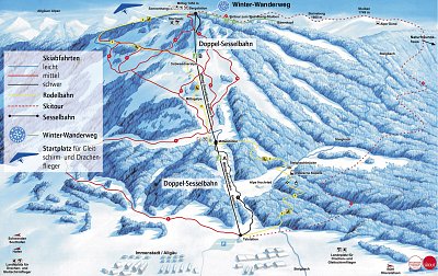 Горнолыжный курорт Mittag Skicenter: схема склонов