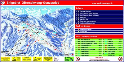 Ski resort Ofterschwang/Gunzesried – Ofterschwanger Horn: схема склонов