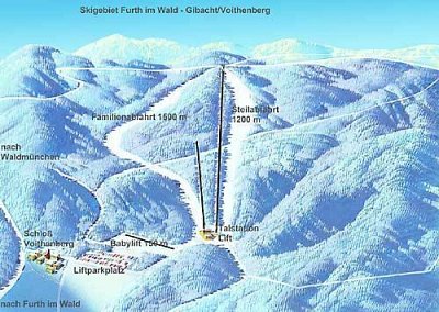 Ski resort Voithenberg – Furth im Wald: схема склонов
