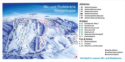 Ski resort Wasserkuppe: схема склонов