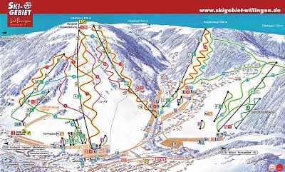Ski resort Willingen – Ettelsberg: схема склонов