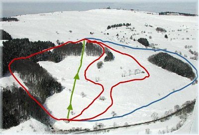 Ski resort Zuckerfeld: схема склонов