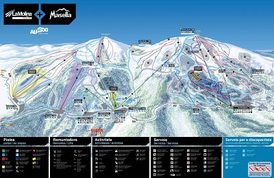 La Molina/Masella – Alp2500: схема склонов