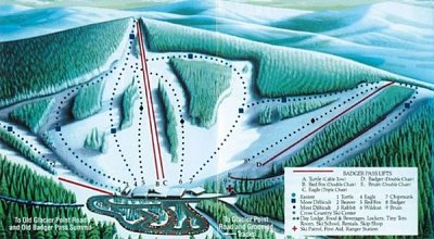 Badger Mountain: схема склонов