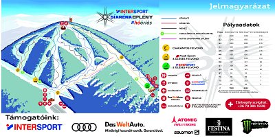 Ski resort Síaréna Vibe Park – Eplény: схема склонов
