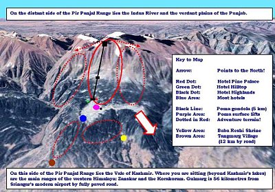 Ski resort Gulmarg (Kongdoori-Apharwat): схема склонов