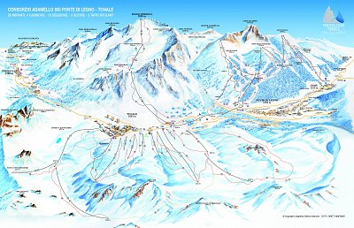 Ski resort Ponte di Legno/Tonale/Presena Glacier/Temù (Pontedilegno-Tonale): схема склонов