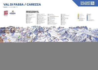 Ski resort Alpe Lusia – Moena/Bellamonte: схема склонов