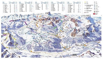 Ski resort Alta Badia: схема склонов