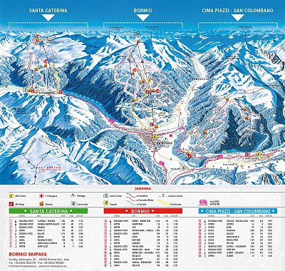 Ski resort Bormio – Cima Bianca: схема склонов