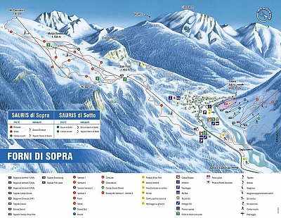 Ski resort Forni di Sopra: схема склонов