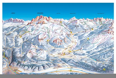 Ski resort Latemar – Obereggen/Pampeago/Predazzo: схема склонов