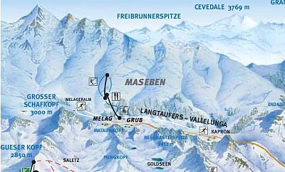 Ski resort Maseben – Langtaufers (Vallelunga): схема склонов