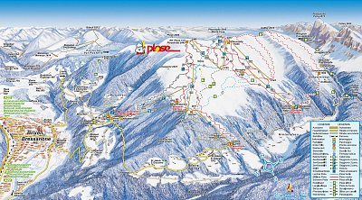 Горнолыжный курорт Plose Brixen / Plose Bressano: схема склонов