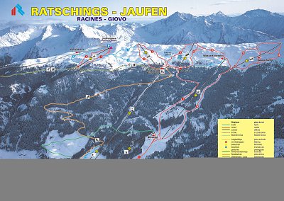 Ski resort Racines-Giovo (Ratschings-Jaufen)/Malga Calice (Kalcheralm): схема склонов